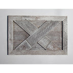 Farmhouse Deluxe 17.5 in. W x 11.5 in. H, 24 in. Dia, White Wash Decorative Christmas Tree Box Collar