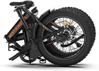 Aostirmotor Folding Electric Bike with 500W Motor 36V 13AH Removable Lithium Battery,20”4 inch Fat Tire Electric Bicycle,Ebike for Adults (Black)