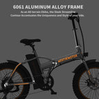 Aostirmotor Folding Electric Bike with 500W Motor 36V 13AH Removable Lithium Battery,20”4 inch Fat Tire Electric Bicycle,Ebike for Adults (Black)