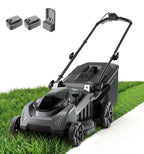 40V 18'' (Push) Extended Runtime Lawn Mower, 2-in-1 Mulching/Bagging Brushless with 6-Position Height Adjustment, Include 8.0Ah Battery x 2 and Rapid Charger