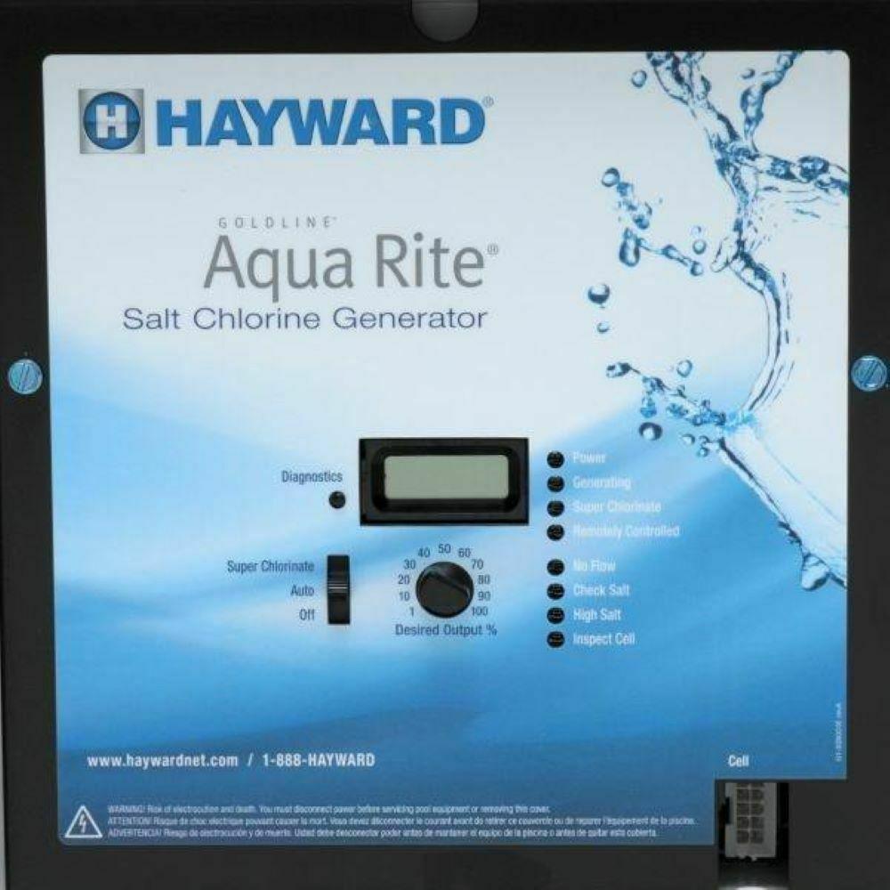 hayward aquarite salt chlorinator with turbocell for 25k gallon in ground pools