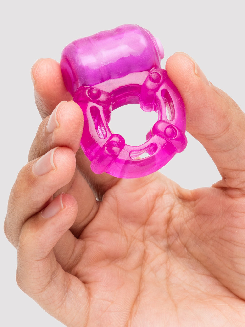 BASICS Vibrating Waterproof Cock Ring, Purple