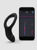Lovense Diamo App Controlled Rechargeable Cock Ring, Black