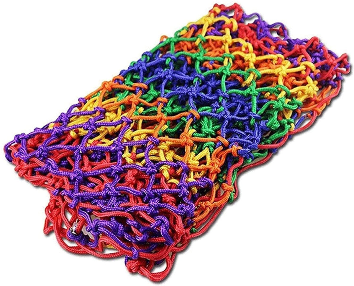Braided Rope Net Color Rope Net Child Safety Net Outdoor Climbing Net Playground Playground Stadium Isolation Protection Net Climbing Net, Multi-Size Optional