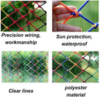 Braided Rope Net Color Rope Net Child Safety Net Outdoor Climbing Net Playground Playground Stadium Isolation Protection Net Climbing Net, Multi-Size Optional