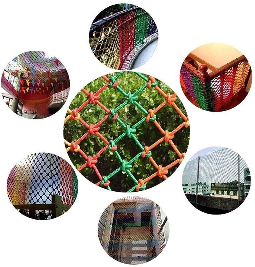 Braided Rope Net Color Rope Net Child Safety Net Outdoor Climbing Net Playground Playground Stadium Isolation Protection Net Climbing Net, Multi-Size Optional