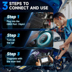 FOXWELL NT614 Elite OBD2 Scanner Diagnostic Tool, ABS SRS Airbag Engine Transmission Automotive Scan Tool Code Reader