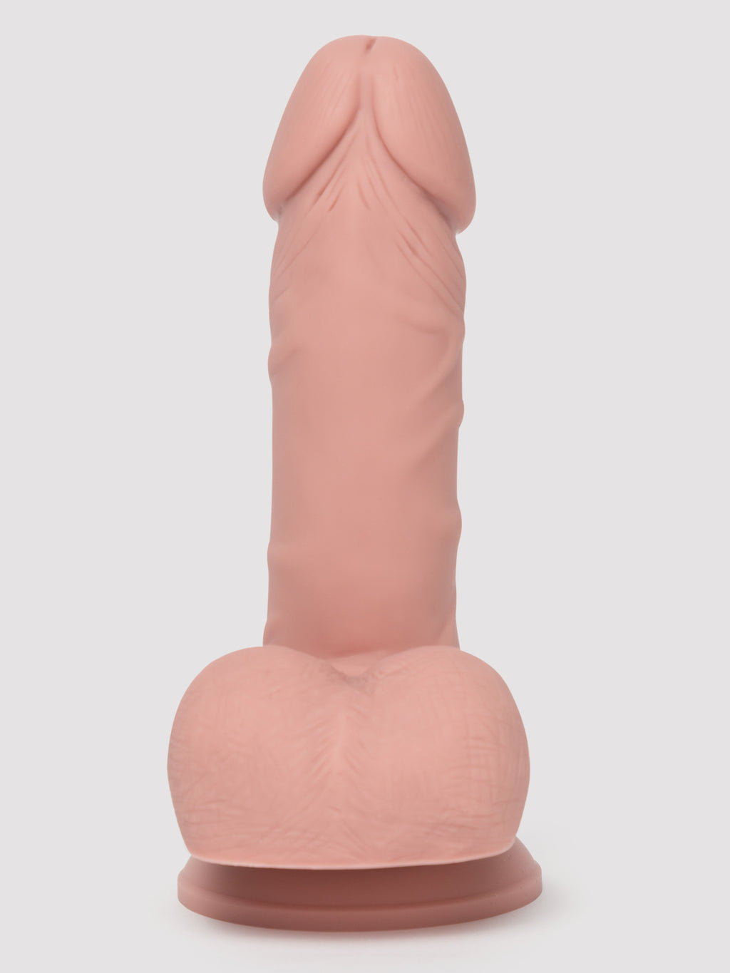Lovehoney Quick Six Realistic 6-Inch Silicone Suction Cup Dildo with Balls, Flesh Pink