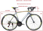 Road Bike with  Shifter System - 700C Wheel 21 Speed with Light Aluminum Alloy Frame, This City Bike with Comfort Ergonomic Saddle is Perfect for Pratice, Fitness and as a Commuter Bicycle.