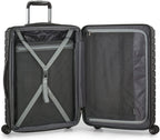 Archer Polycarbonate Hardside Spinner Luggage Set, Grey, Checked 29-Inch