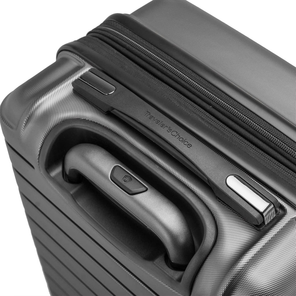 Archer Polycarbonate Hardside Spinner Luggage Set, Grey, Checked 29-Inch