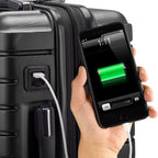 Archer Polycarbonate Hardside Spinner Luggage Set, Grey, Checked 29-Inch