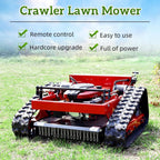 Remote Control Lawn Mower, Adjustable Cutting Height, Automatic Track Lawn Mower for 45° Slope, All-Terrain for Steep Slopes Tall Grass LarLawns