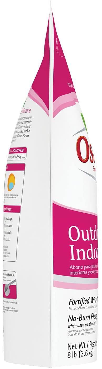 osmocote smart release plant food plus outdoor &amp; indoor, plant fertilizer, 8 lbs. (4-pack)
