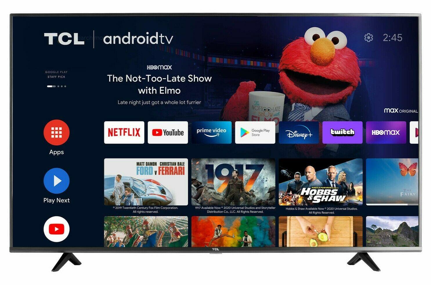 tcl 50" 4k ultra hd hdr led android smart tv *50s434