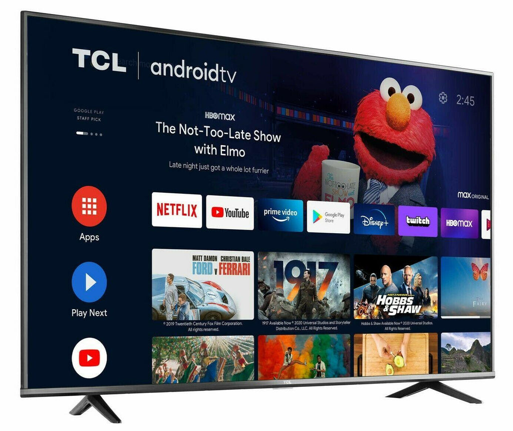 tcl 50s434 50" 4k ultra hd hdr led android smart tv