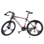 WJHWSW Lightweight Aluminum Road Bike 26in 21 Speed Disc Brakes 700c Wheels Full Suspension Bike Road Bicycles Commuter Bikes for Mens/Womens White