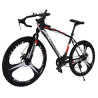 WJHWSW Lightweight Aluminum Road Bike 26in 21 Speed Disc Brakes 700c Wheels Full Suspension Bike Road Bicycles Commuter Bikes for Mens/Womens White