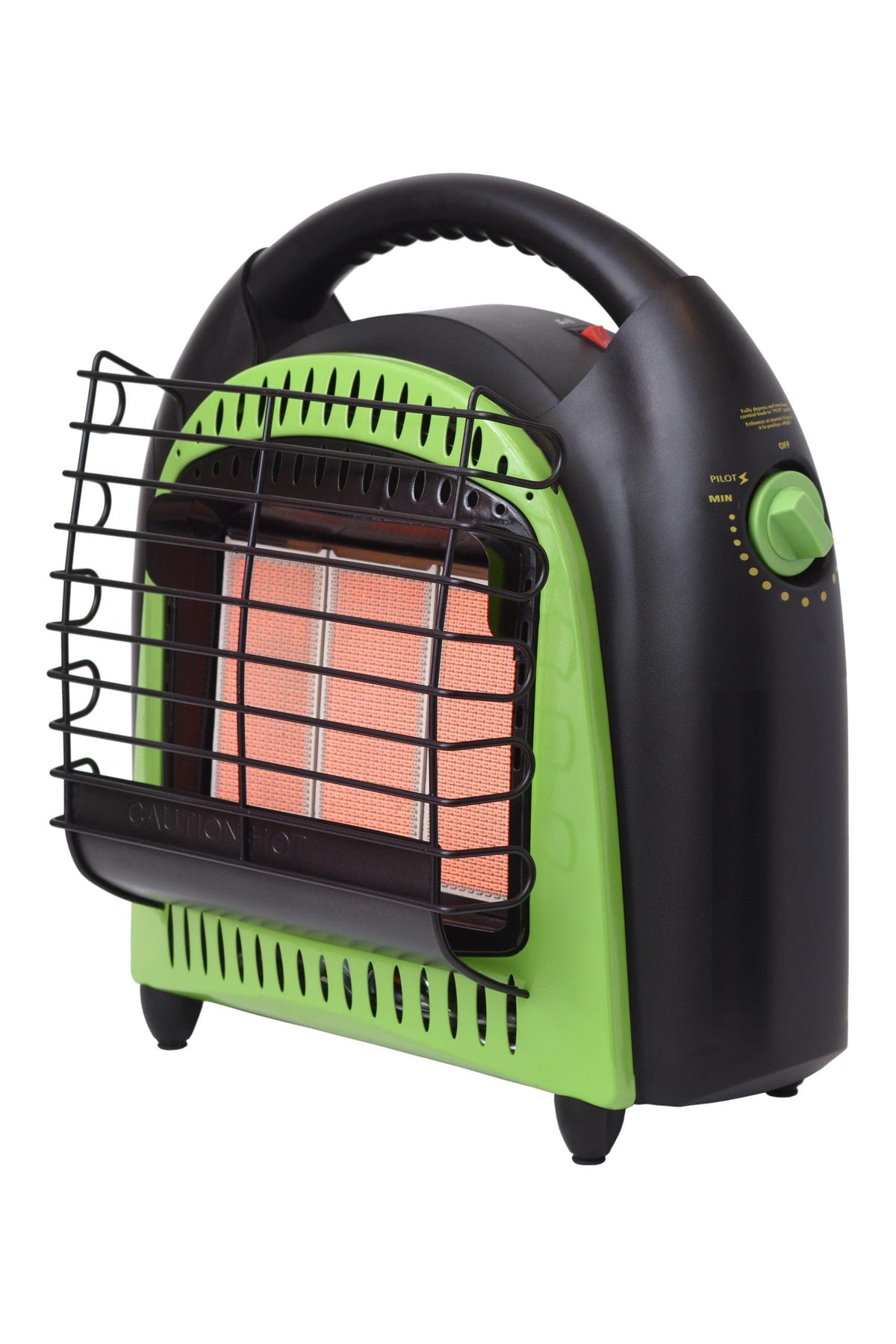 Portable 20,000 BTU Thermostatic Radiant Camping Propane Heater for 1 lb LP Tank