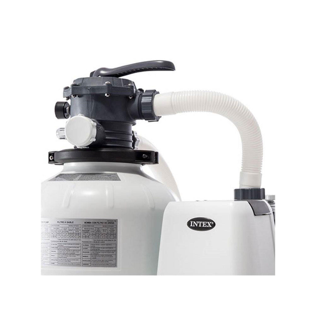 intex 2800 gph above ground pool sand filter pump and automatic pool vacuum