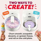 Chill Ice Cream Maker with ‑In Compressor, No Pre‑Freezing, Real Ice Cream in Minutes*, Gelato, Sorbet, Rolled, Non‑Dairy, Mix‑Ins, Easy Clean Up, Quiet, Makes Up to 2 Pints