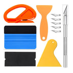 Complete Car Wrapping and Window Tinting Tool Kit - Vinyl Scraper, Cutter, Squeegee, Spatulas & More!