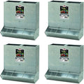 little giant bpf3 heavy duty mountable 3 hole baby piglet livestock trough feeder, 9 pound capacity (4 pack)