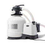 3000 GPH Pool Sand Filter Pump w/ Automatic Timer &amp; Pool Vacuum &amp; Skimmer