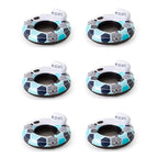 CoolerZ Rapid Rider Inflatable Blow Up Pool Chair Tube (6 Pack)