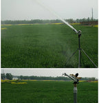 DDSFDS Water Sprinkler, 1.5" Female Thread Long Spray Distance Sprinkler Farm Garden Irrigation Watering Tool Big Covering Range Lawn Tripod Bracket (Size : Sprinklers and Tripod)