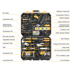 228 Piece Socket Wrench Auto Repair Tool Combination PackaMixed Tool Set Hand Tool Kit with Plastic Toolbox StoraCase