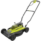 40V 18 In. 2-in-1 Cordless Battery Walk Behind Push Lawn Mower With 4.0 Ah And