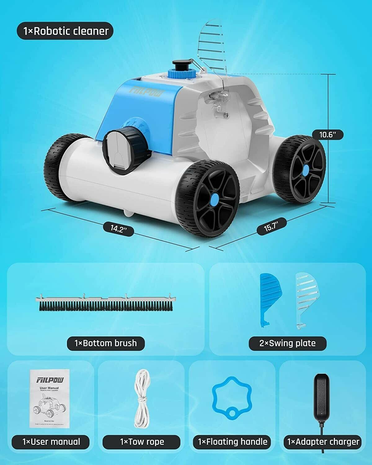 fiilpow cordless robotic pool cleaner