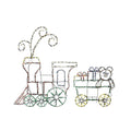 60 in. Christmas Led Animated Train Set Outdoor Decor 2-Piece