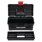 Tool Box, Lockable, 13 in., Red/Black (CMST13004)