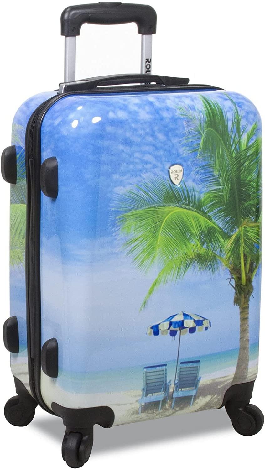 Palm Tree Hardside 3-Piece Spinner Luggage Set