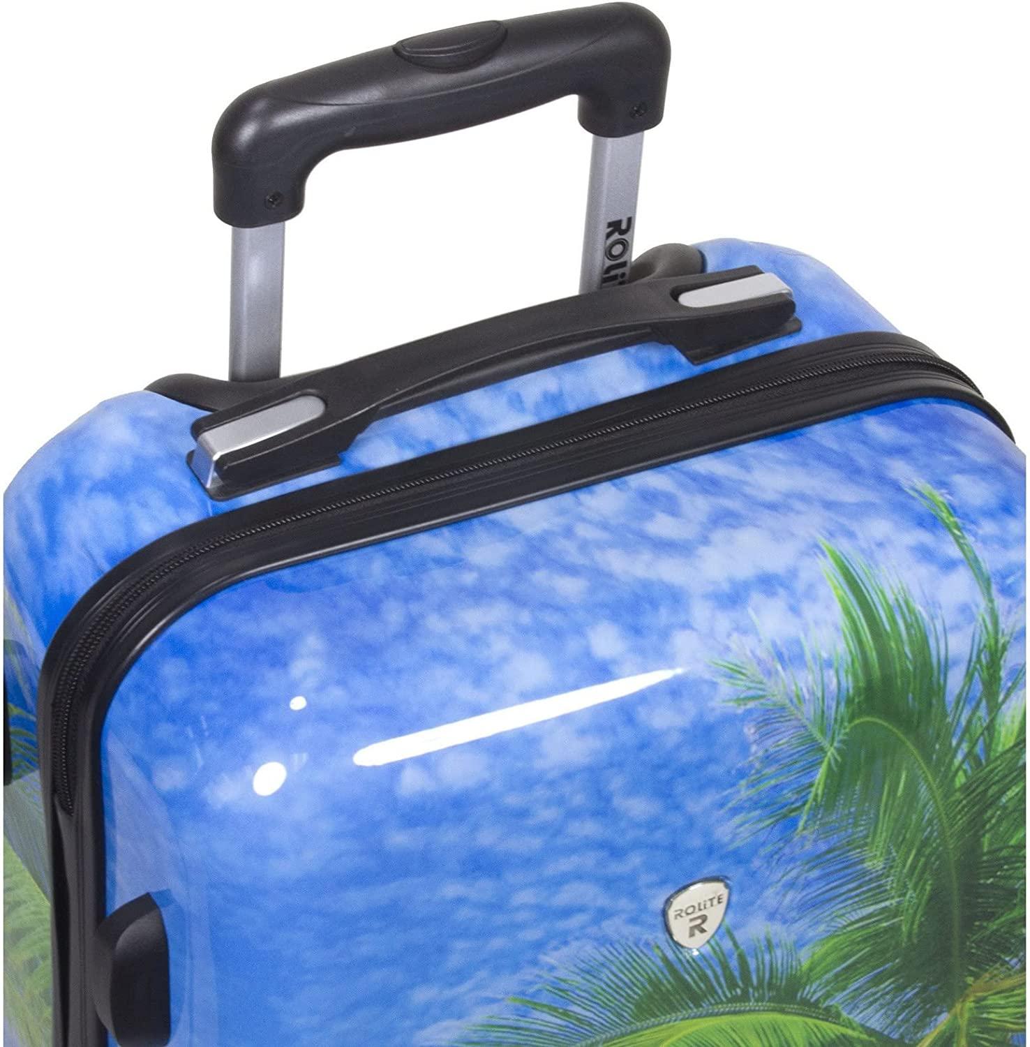 Palm Tree Hardside 3-Piece Spinner Luggage Set