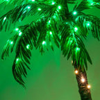 Wintergreen Lighting 5 Ft. Multi-Function Lighted Palm Tree with 104 LED Lights, Remote Control, Indoor/Covered Outdoor Use
