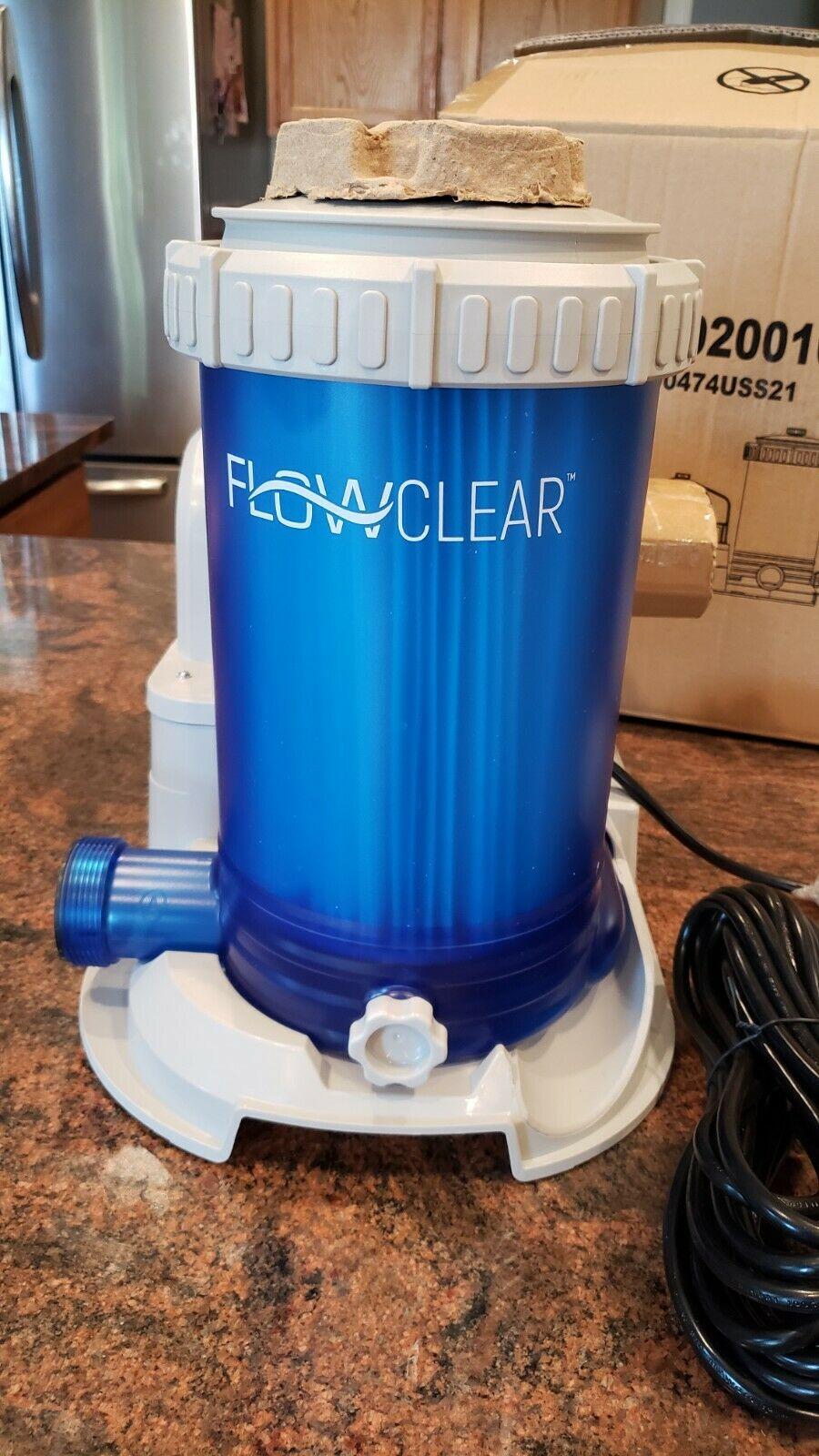 flowclear 90474e 2500 gph swimming pool filter pump 22’ 18’ coleman bestway new