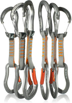 Fusion Climb 6-Pack 11cm draw Set with Techno Zoom Gray Wire Gate Carabiner/Techno Zoom OranBent Gate Carabiner