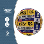 romex simpull 250′ 12-2 non-metallic cable electrical wire nm-b copper