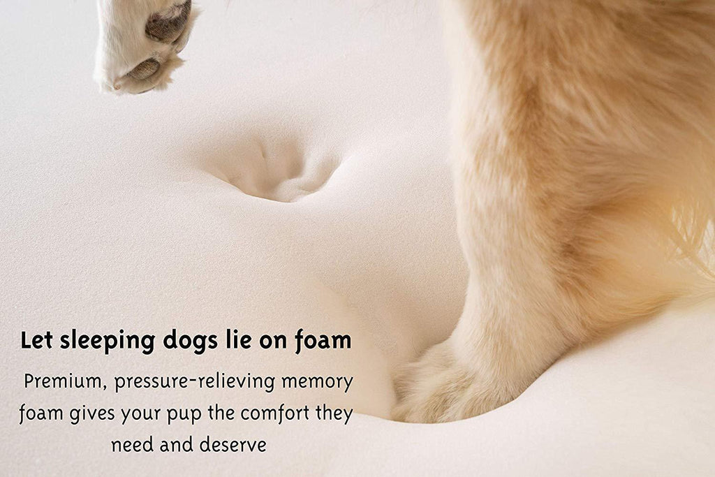 Treat A Dog Puprug  Fur Memory Foam Orthopedic Dog Bed, Premium Memory Foam Base, Ultra-Soft  Fur Cover, Modern and Attractive  (Multiple Sizes &amp; Styles)