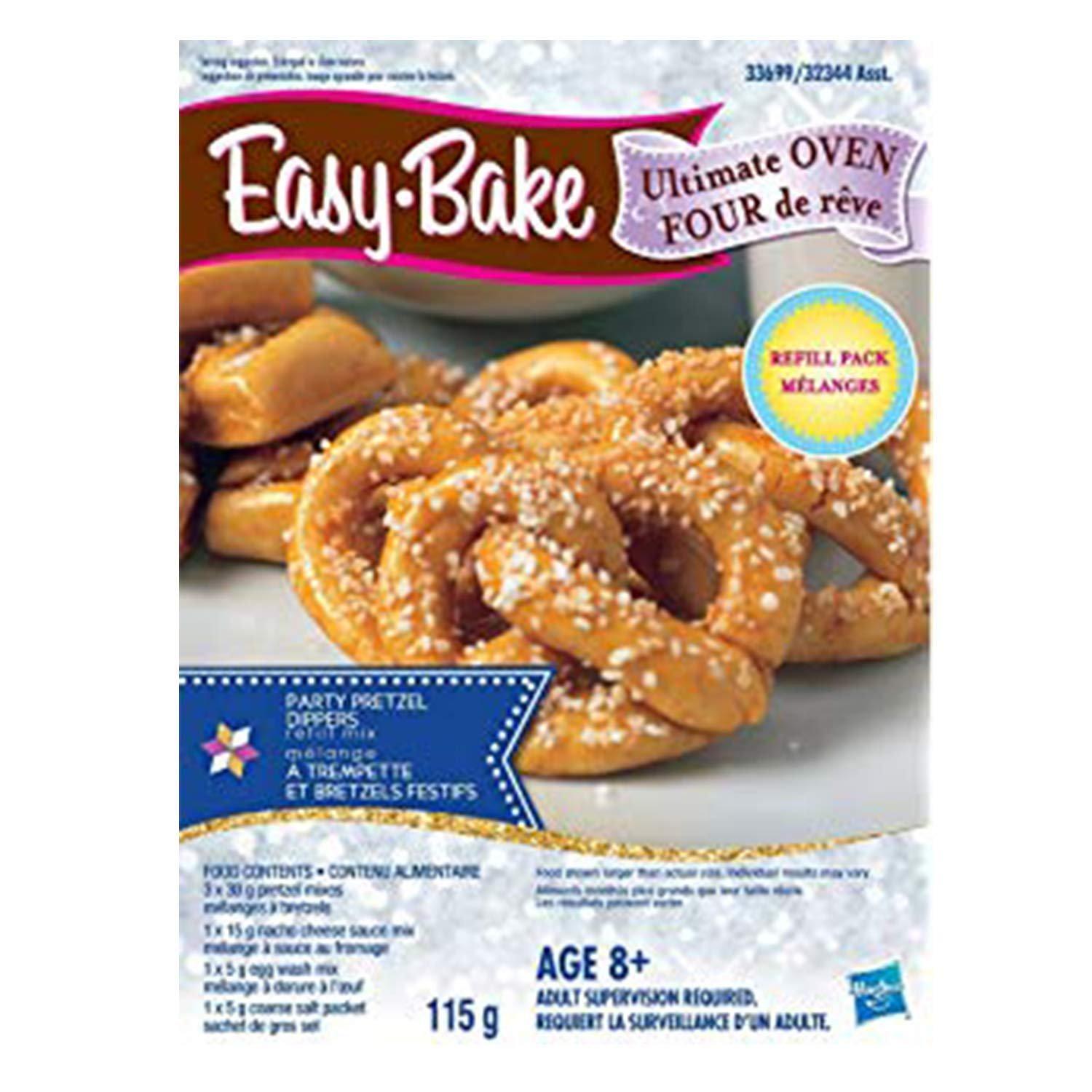 FIVE DEALS Easy Bake Oven Star Edition + Chocolate Chip and Pink Sugar Refill + Red Velvet Cupcakes Refill + Party Pretzel Refill Pack + Mini Whisk.