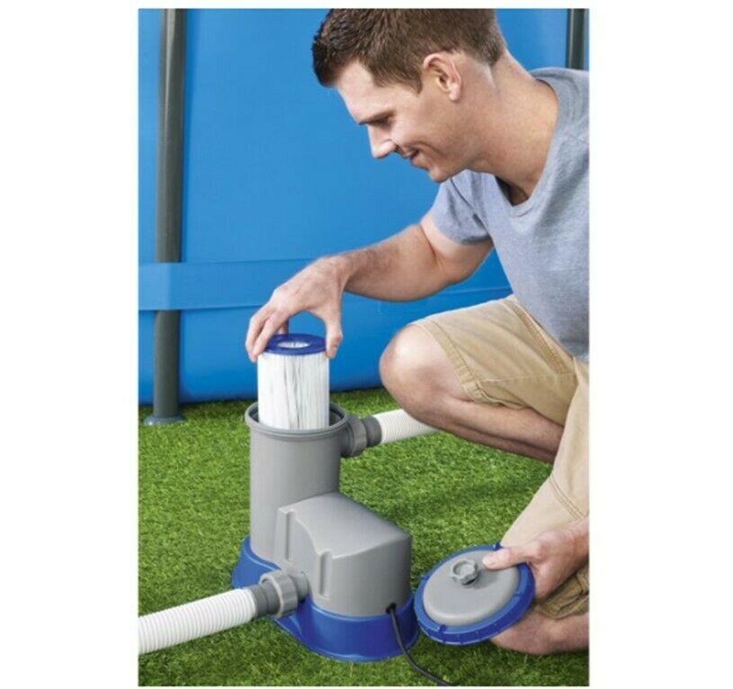 new bestway flowclear 1500 gph filter pump above ground swimming pool