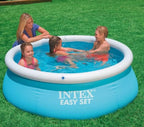 6 Ft x 20 In Easy Set Inflatable Swimming Pool (2 Pack) with 330 GPH Easy Set Pool Clear Cartridge Filter Pumps, (2 Pack)