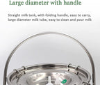 dishengzhen cow milking machine electric, auto-stop device for cow livestock household farm, 5l food grade stainless steel milking bucket, for farm household milker