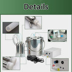 dishengzhen cow milking machine electric, auto-stop device for cow livestock household farm, 5l food grade stainless steel milking bucket, for farm household milker