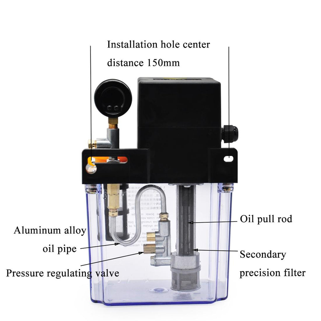 INTBUYING 2L Electric Lubrication Pump with Pressure Testing 220V
