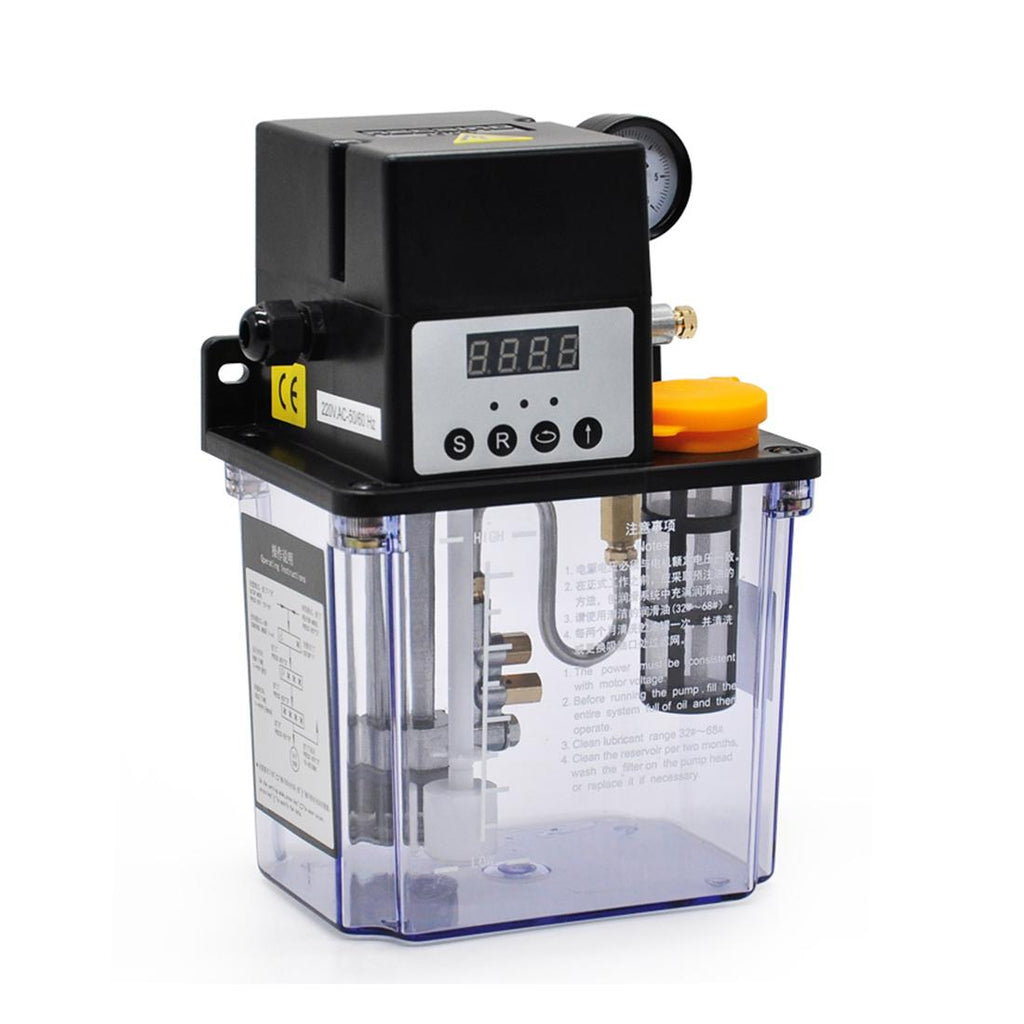 INTBUYING 2L Electric Lubrication Pump with Pressure Testing 220V