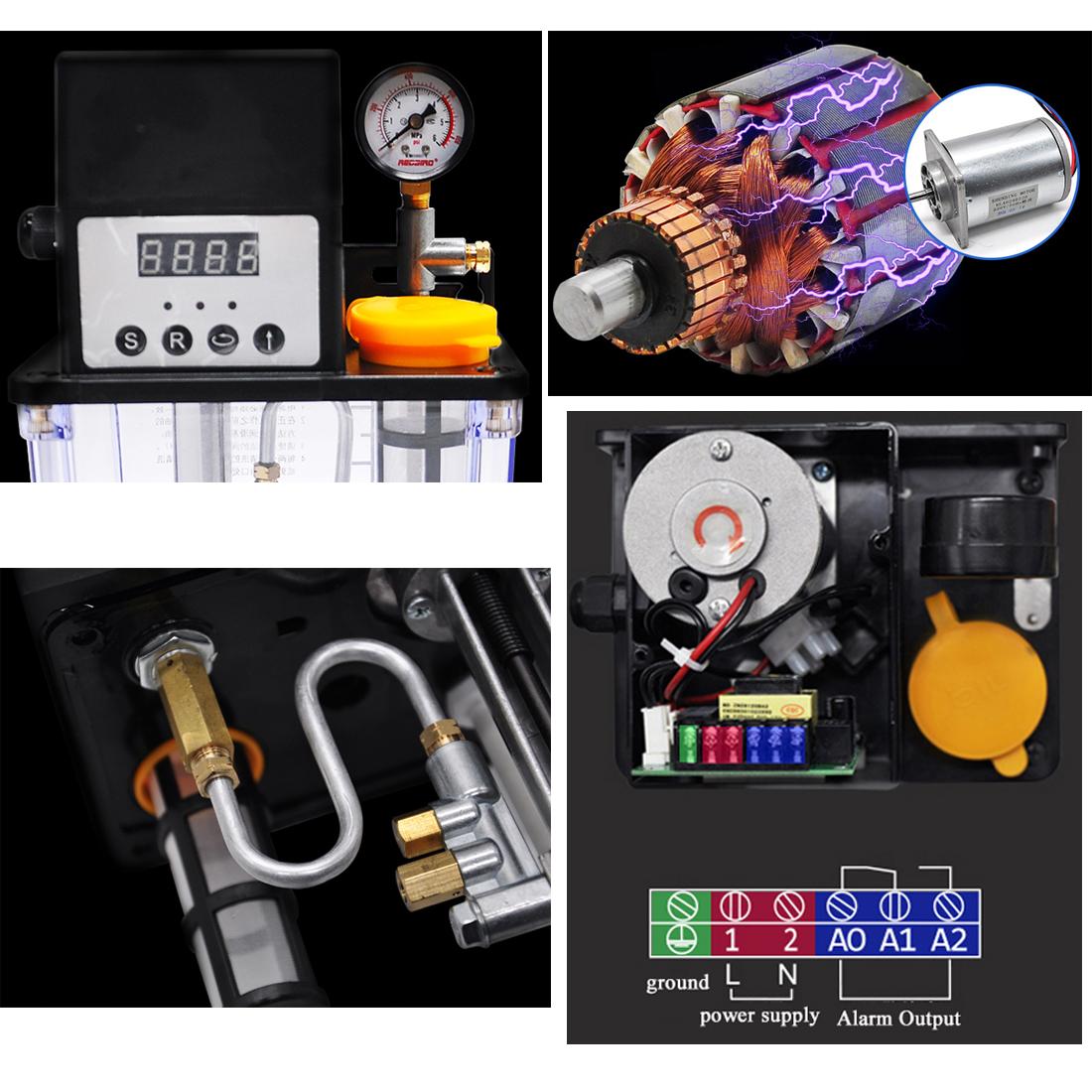 INTBUYING 2L Electric Lubrication Pump with Pressure Testing 220V